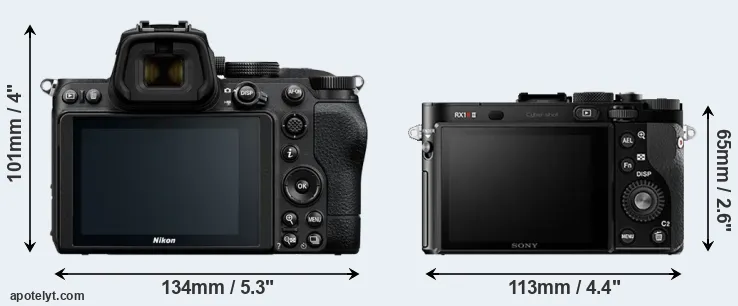 Comparison Z5 or RX1R II rear