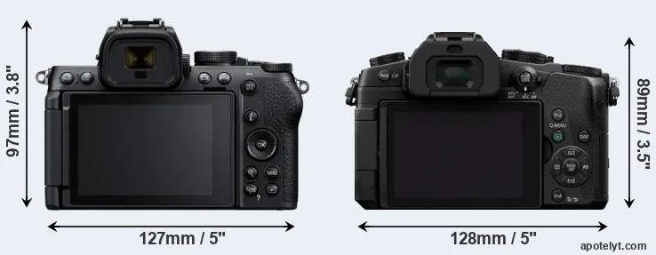 Comparison Z50 II or G80 rear