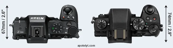 Compare Z50 II versus G80 top