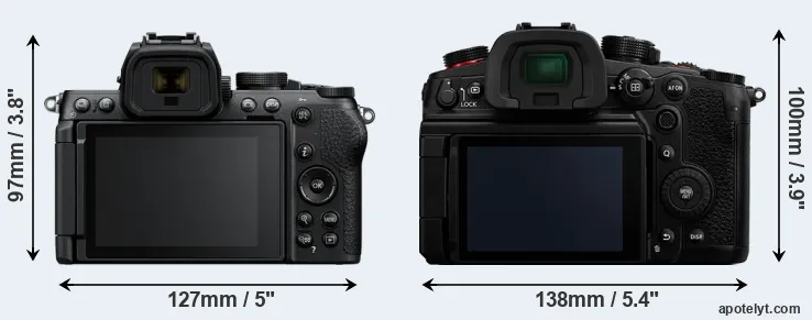 Comparison Z50 II or GH6 rear