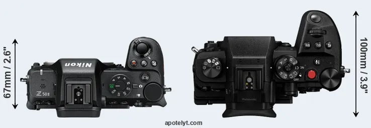 Compare Z50 II versus GH6 top