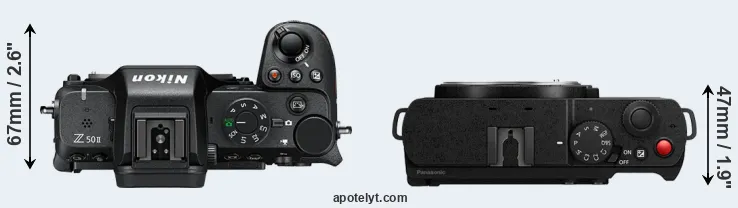 Compare Z50 II versus S9 top