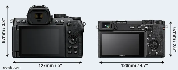 Comparison Z50 II or A6600 rear