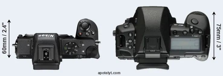Compare Z50 versus E-5 top
