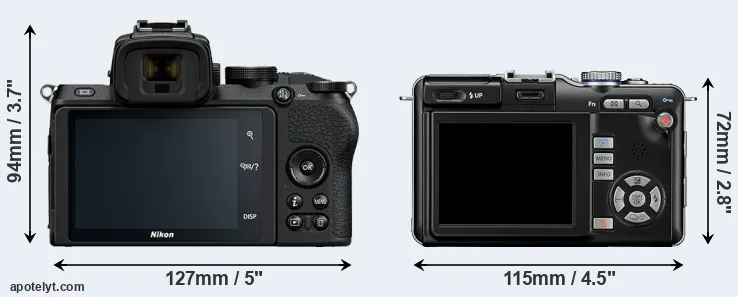 Comparison Z50 or E-PL1 rear