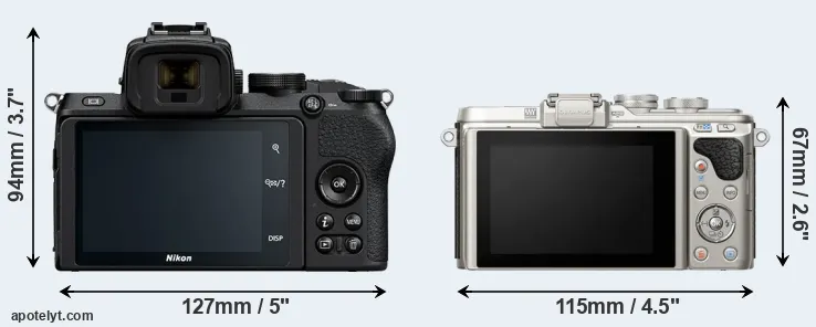 Comparison Z50 or E-PL8 rear