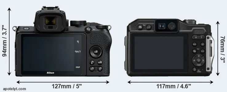 Comparison Z50 or FT7 rear
