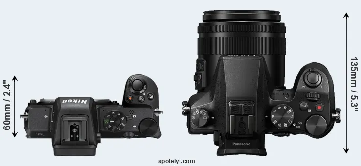 Compare Z50 versus FZ2500 top