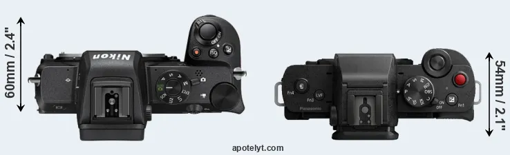 Compare Z50 versus G100 top