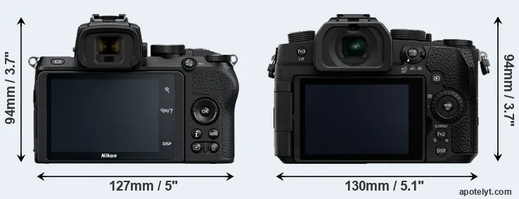 Comparison Z50 or G95 rear