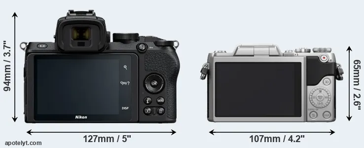 Comparison Z50 or GF7 rear