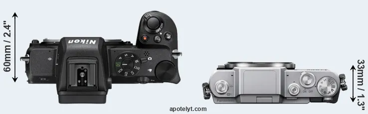 Compare Z50 versus GF7 top