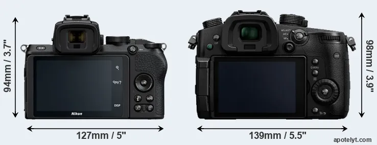 Comparison Z50 or GH5 rear