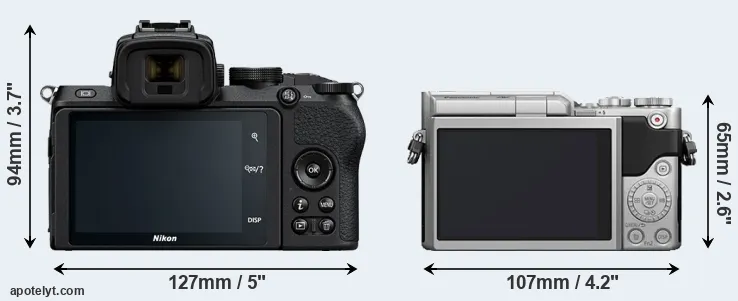 Comparison Z50 or GX800 rear