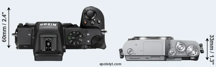 Compare Z50 versus GX800 top