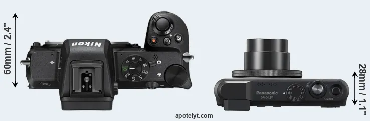 Compare Z50 versus LF1 top