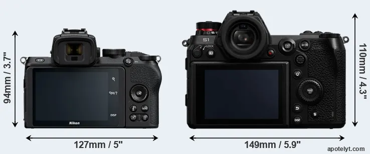 Comparison Z50 or S1 rear