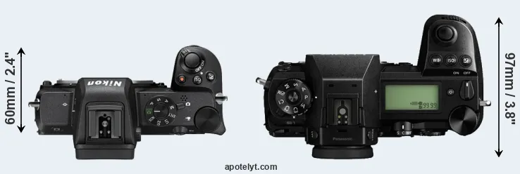 Compare Z50 versus S1 top