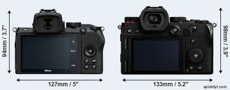 Comparison Z50 or S5 rear