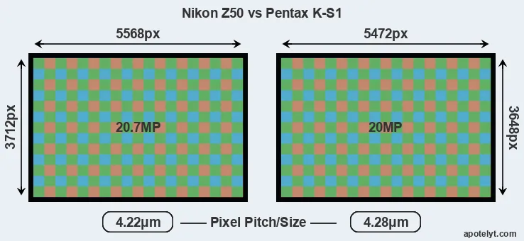 Z50 versus K-S1 MP