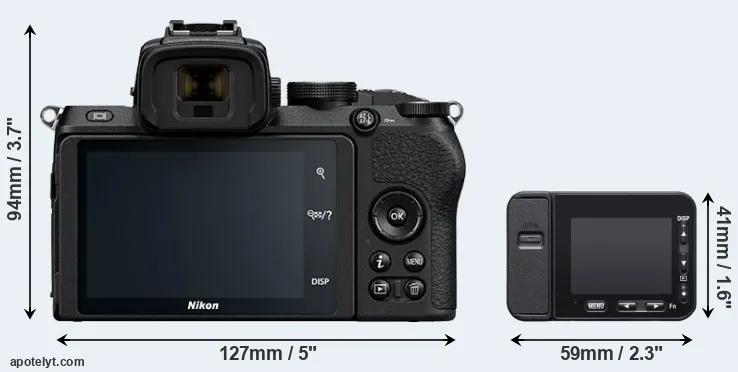 Comparison Z50 or RX0 II rear