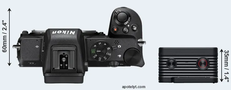 Compare Z50 versus RX0 II top