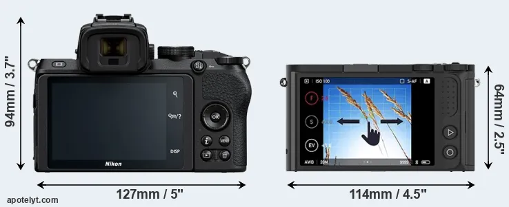 Comparison Z50 or M1 rear
