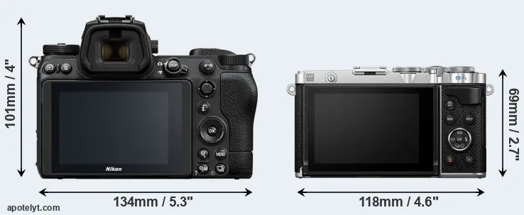 Comparison Z6 II or E-P7 rear