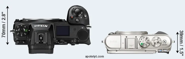 Compare Z6 II versus E-PL9 top