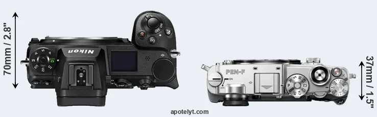 Compare Z6 II versus PEN-F top