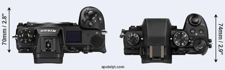 Compare Z6 II versus G85 top