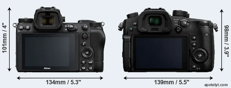 Comparison Z6 II or GH5 rear