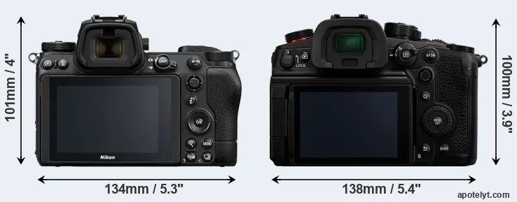 Comparison Z6 II or GH6 rear