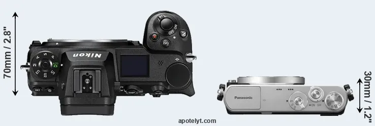 Compare Z6 II versus GM1 top