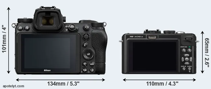 Comparison Z6 II or LX5 rear
