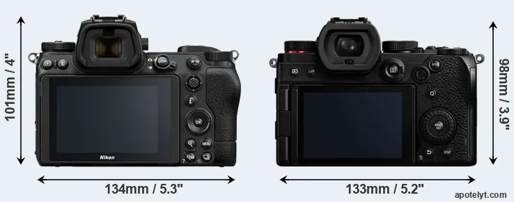 Comparison Z6 II or S5 rear