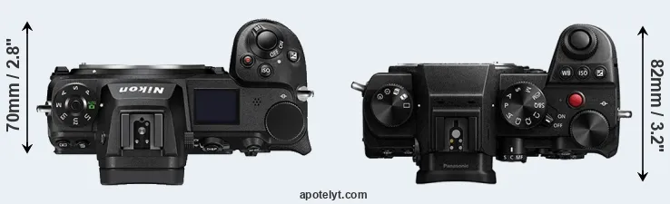 Compare Z6 II versus S5 top