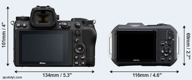 Comparison Z6 II or WG-1000 rear
