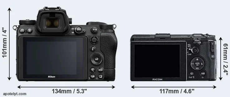Comparison Z6 II or GR rear
