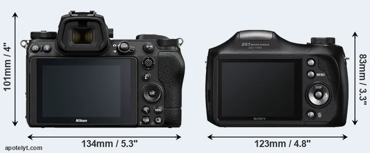 Comparison Z6 II or H200 rear