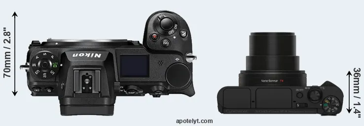 Compare Z6 II versus HX80 top