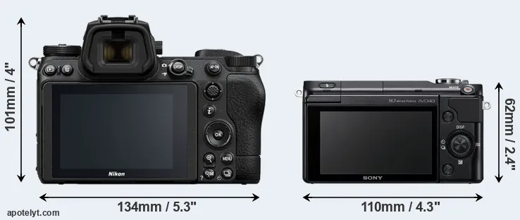 Comparison Z6 II or NEX-3N rear