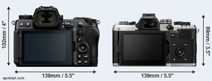Comparison Z6 III or OM-3 rear