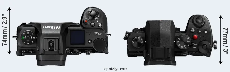 Compare Z6 III versus G97 top