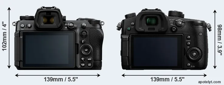 Comparison Z6 III or GH5 rear