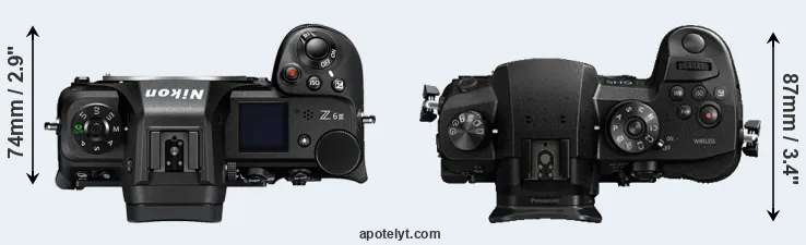 Compare Z6 III versus GH5 top