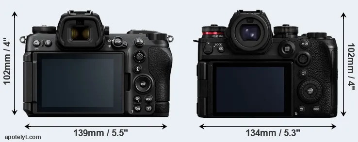 Comparison Z6 III or S1 II rear