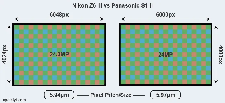 Z6 III versus S1 II MP