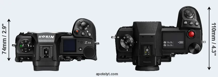 Compare Z6 III versus S1H top