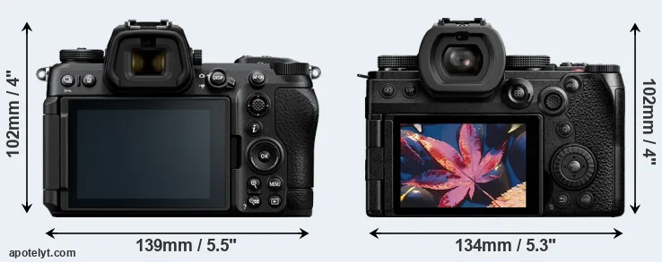 Comparison Z6 III or S5 II rear